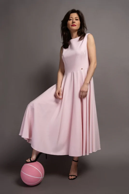 PRINS - długa rozkloszowana sukienka