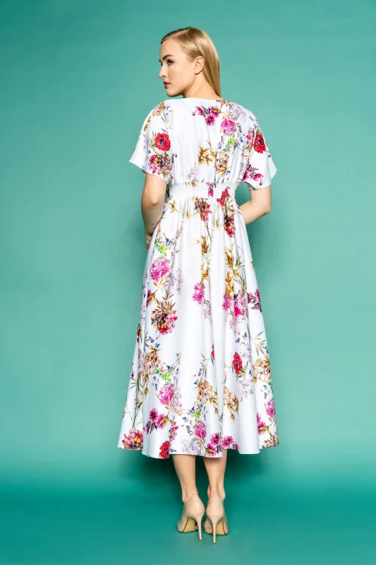 FERIA - długa sukienka w kwiaty